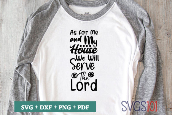 As for Me and My House We Will SVG