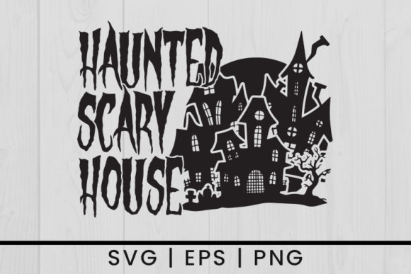 Halloween Haunted House SVG Vector