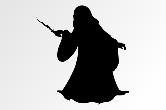 Witch Silhouette Svg Vector